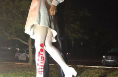 Police investigate after statue of US sailor kissing nurse is spray-painted with '#MeToo'