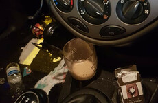 Man arrested after gardaí discover pint of Guinness next to him in car