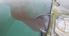 A faulty sewage tank caused effluent to pour into Dublin Bay over the weekend