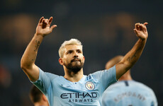 Aguero penalty enough for below-par City to keep pressure on Liverpool