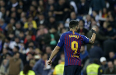 Suarez strikes twice as Barca batter Real Madrid in Copa semi-final