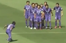The only thing better than this incredible 75-yard strike is the silly celebration afterward