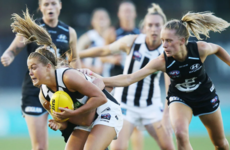 Mayo star Rowe nails difficult kick for first AFLW goal in stunning performance