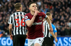 Declan Rice goal sets West Ham on the way to victory over Newcastle