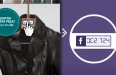 Facebook “like” count on clothes hooks