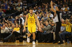 Thompson returns in style as Warriors blitz Nuggets