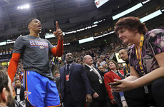 'I'll f*ck you up' - Thunder star Westbrook involved in heated exchange with Utah fan