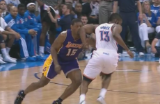VIDEO: Harden takes (accidental) revenge on World Peace