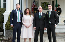 Varadkar speaks of being judged by 'political actions not sexual orientation' as he meets Pence