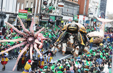 Pictured: Hundreds of thousands take to streets of Ireland for St Patrick's Day parades