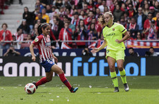 Record-breaking crowd of 60,739 watch women's match between Barcelona and Atletico