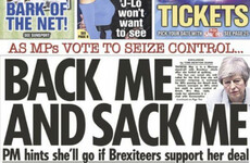 'Back me and sack me': How the British papers covered MPs 'taking control' of House