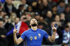 Giroud sets sights on Platini after becoming France's current top scorer with 35th international goal