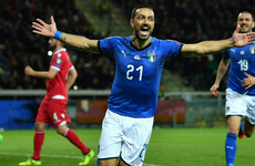 Sampdoria veteran makes history as Italy romp to victory