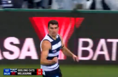 Kerry's Mark O'Connor kicks first AFL goal as Geelong take control over Melbourne