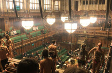 Semi-naked protesters disrupt House of Commons Brexit debate