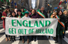 McDonald apologises for - and defends - marching behind 'England Get Out Of Ireland' banner