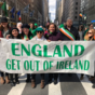 McDonald apologises for - and defends - marching behind 'England Get Out Of Ireland' banner