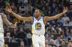 NBA fines Warriors' Durant, Curry and Green for ref rants