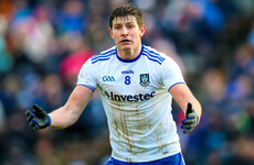 Setback for Monaghan's Ulster hopes confirmed as star midfielder ruled out