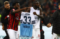 AC Milan stars apologise for using rival's shirt to celebrate win