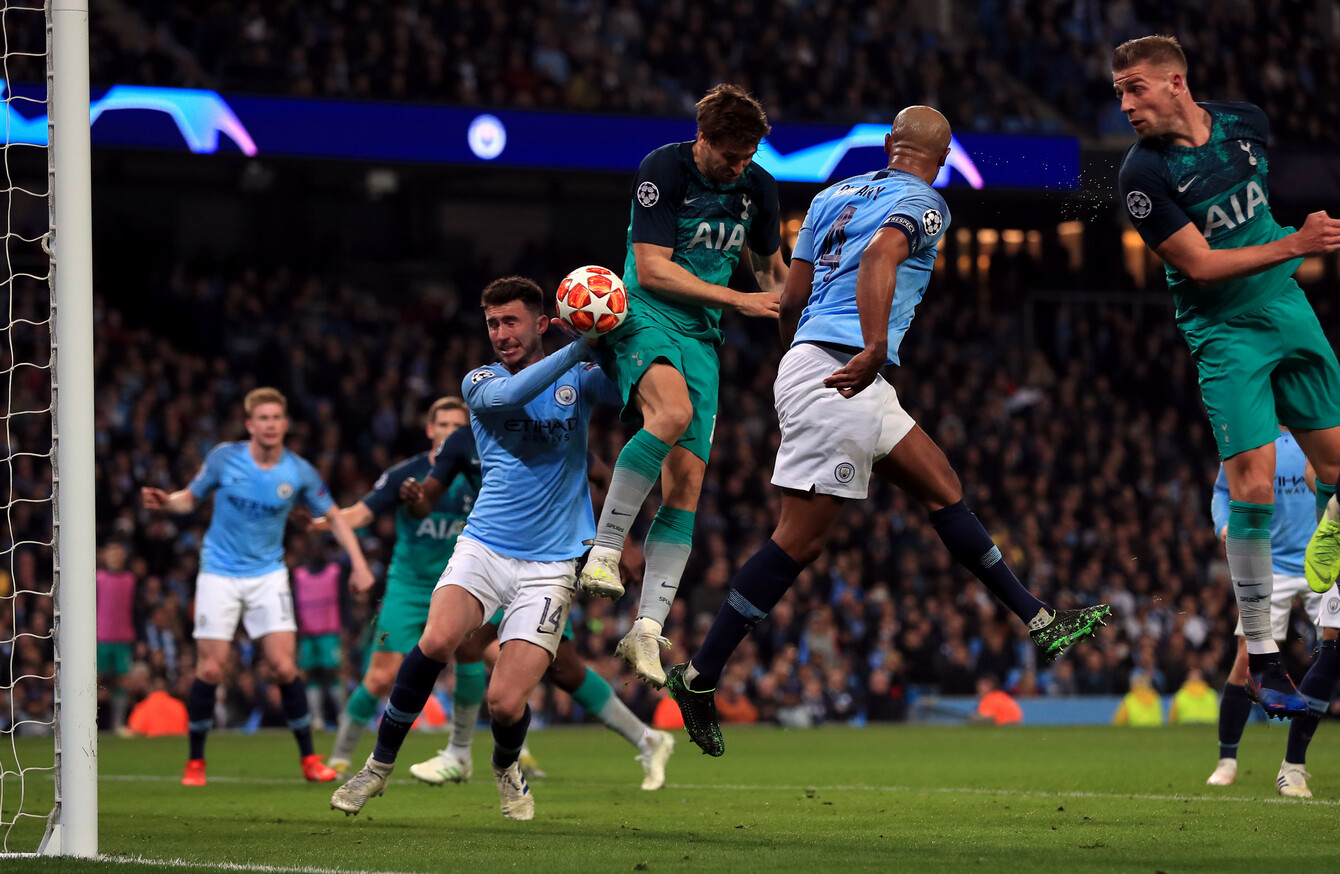 Tottenham Stun Man City In All Time Champions League Classic The42