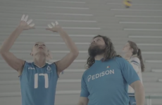 VIDEO: Castrogiovanni tries out for Olympic volleyball