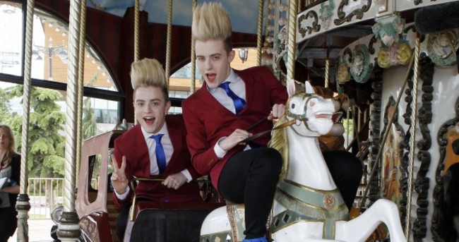 Dancing on the streets of Baku: Jedward celebrate Euro qualification