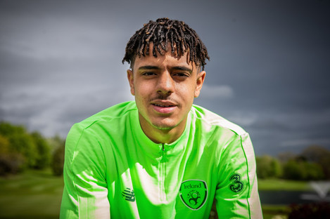Andrew Omobamidele pictured at the Republic of Ireland U17 Media Day.