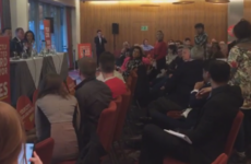 'Have you a job? Have you a job?' - Tense exchanges as FG Cork meeting disrupted by protesters