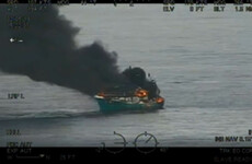 Three men rescued after trawler catches fire and sinks off Wicklow coast