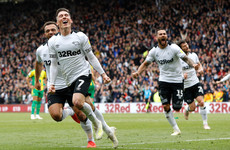 Derby clinch play-off spot as Norwich win Championship title