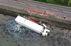 Man arrested in Waterford after truck he was driving crashes into sea