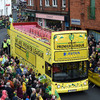Comical scenes as Norwich City's promotion parade bus breaks down in city centre
