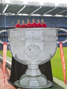 How many intercounty footballers can you fit in the Sam Maguire?