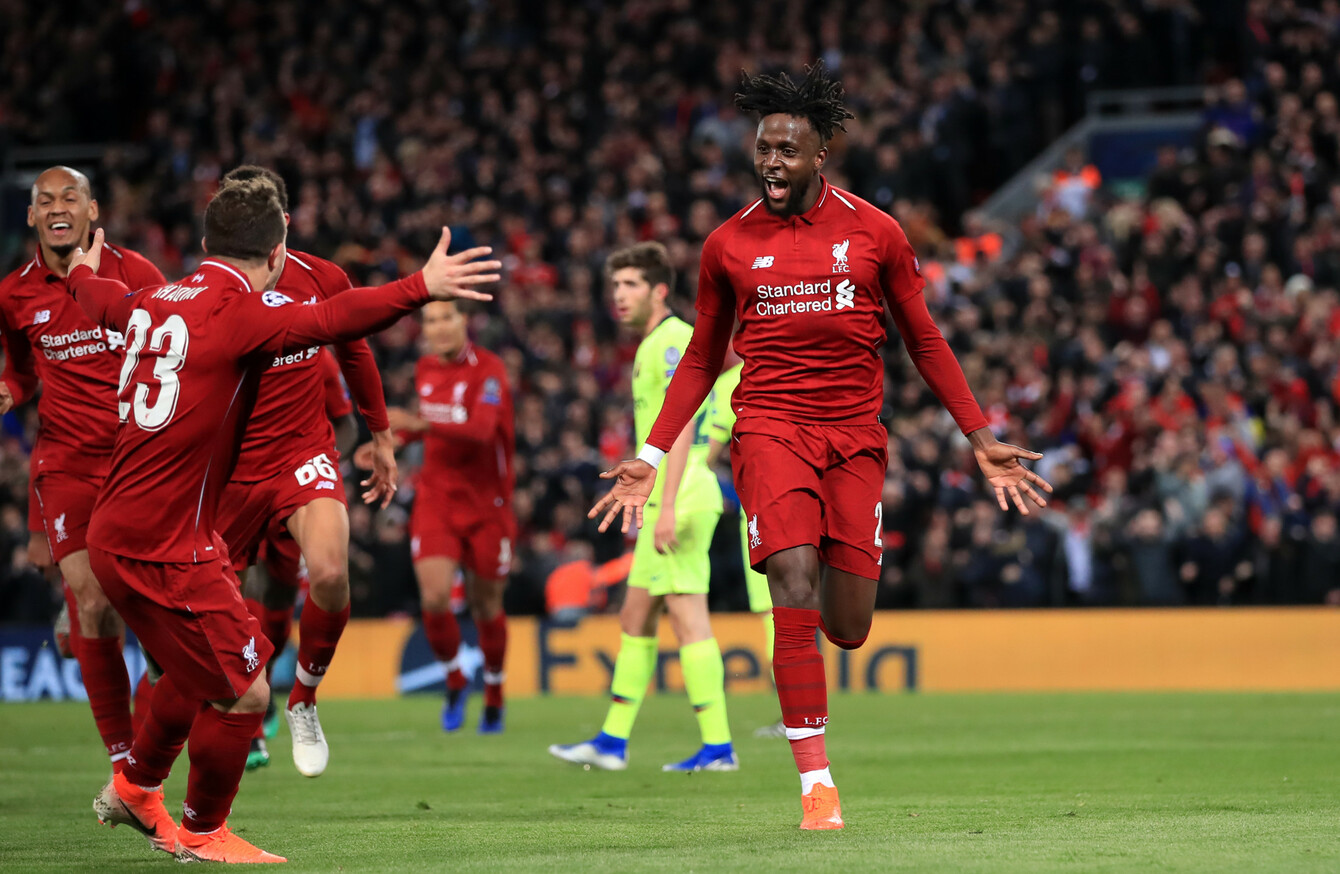 4 Goal Liverpool Stun Barcelona To Reach Champions League Final The42