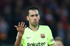 Sergio Busquets issues apology to Barcelona fans