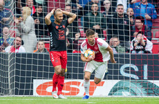 Ajax bounce back from European heartbreak to claim Eredivisie top spot with one game left