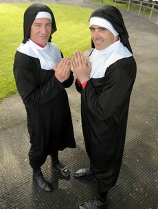 Here's your 'jockeys dressed as nuns' picture of the day
