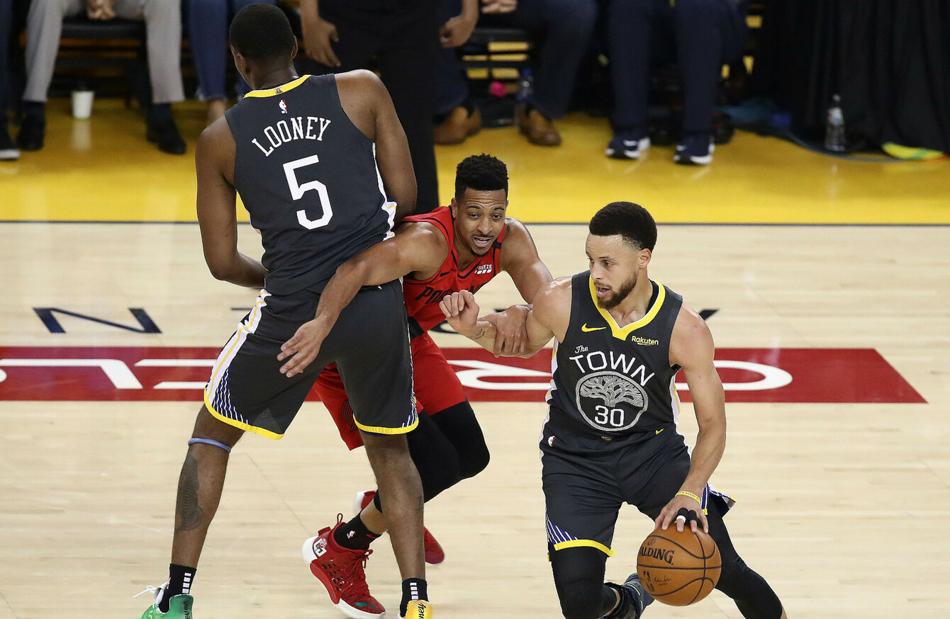 Steph Curry inspirational as Warriors take 2-0 series lead over Trail Blazers1340 x 874