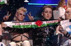 Iceland contestants have Palestine flag banners confiscated at Eurovision venue