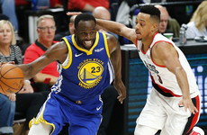 Comeback victory in Portland leaves Warriors on verge of NBA Finals