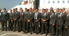 'Wheels up' -- Ireland squad suited and booted for Euro 2012 departure