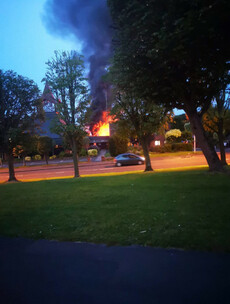 Police seeking two suspects as Derry church building destroyed in arson attack