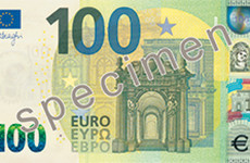 The new €100 and €200 banknotes will be in circulation from today