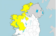 Rainfall warning in place for five counties until tomorrow night