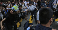 Demonstrators clash with police after more than a million people turn out for Hong Kong protests