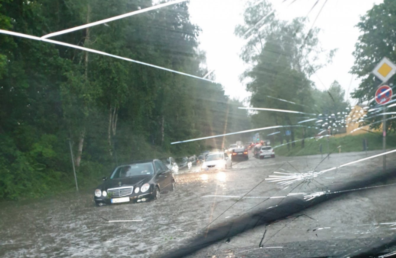 Storm injures several people as hail falls 'like gunshots' in southern