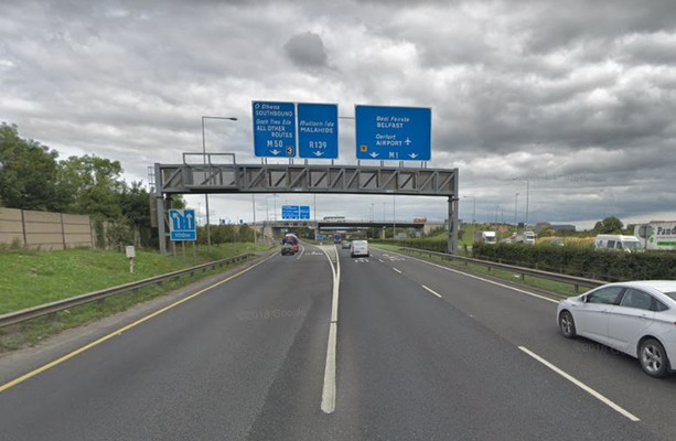 Delays expected after part of M1-M50 slip road closed due to HGV breakdown