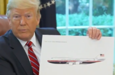 Donald Trump has revealed the new look for the redesigned Air Force One